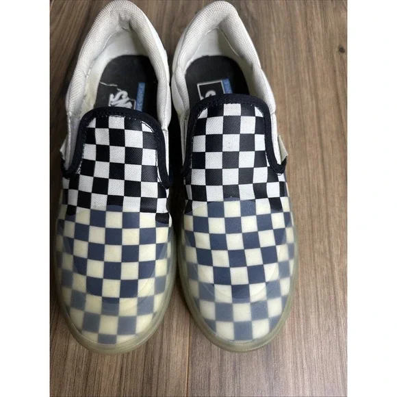 VANS Mod Slip-On Shoes‎ Sneakers Checkerboard Marshmallow 7.5M/9W - Picture 3 of 16